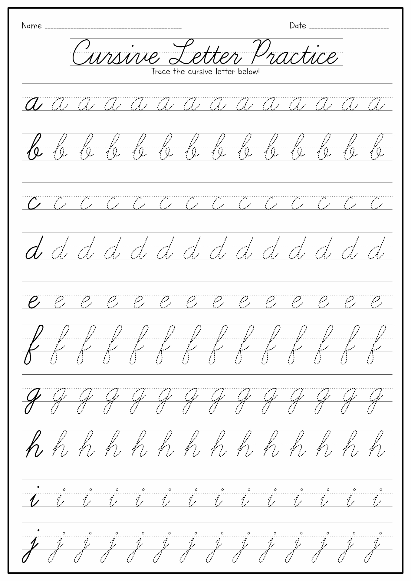 14 Cursive Tracing Words Worksheets Free PDF At Worksheeto