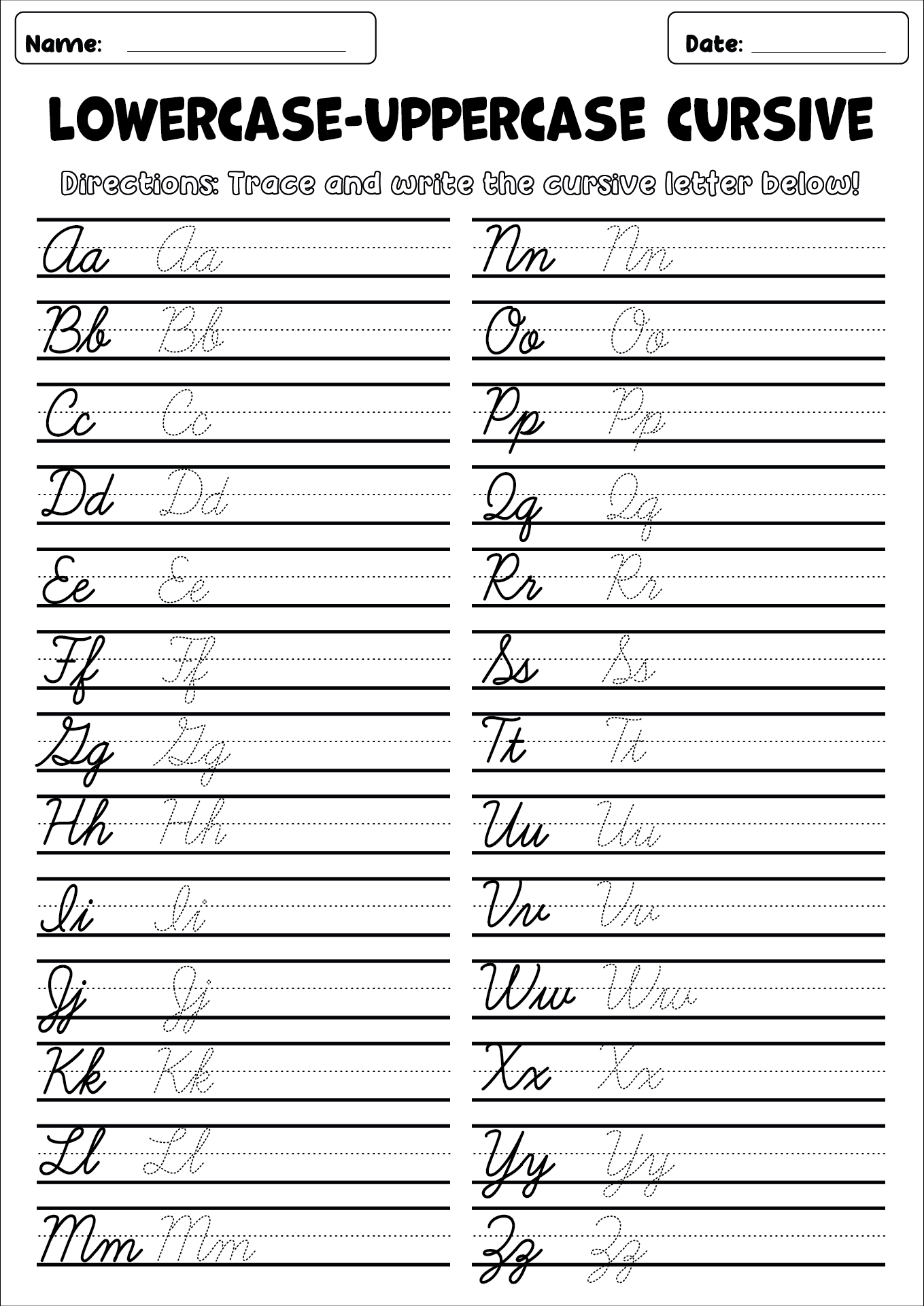 15 Cursive Writing Worksheets 2nd Grade Free PDF At Worksheeto
