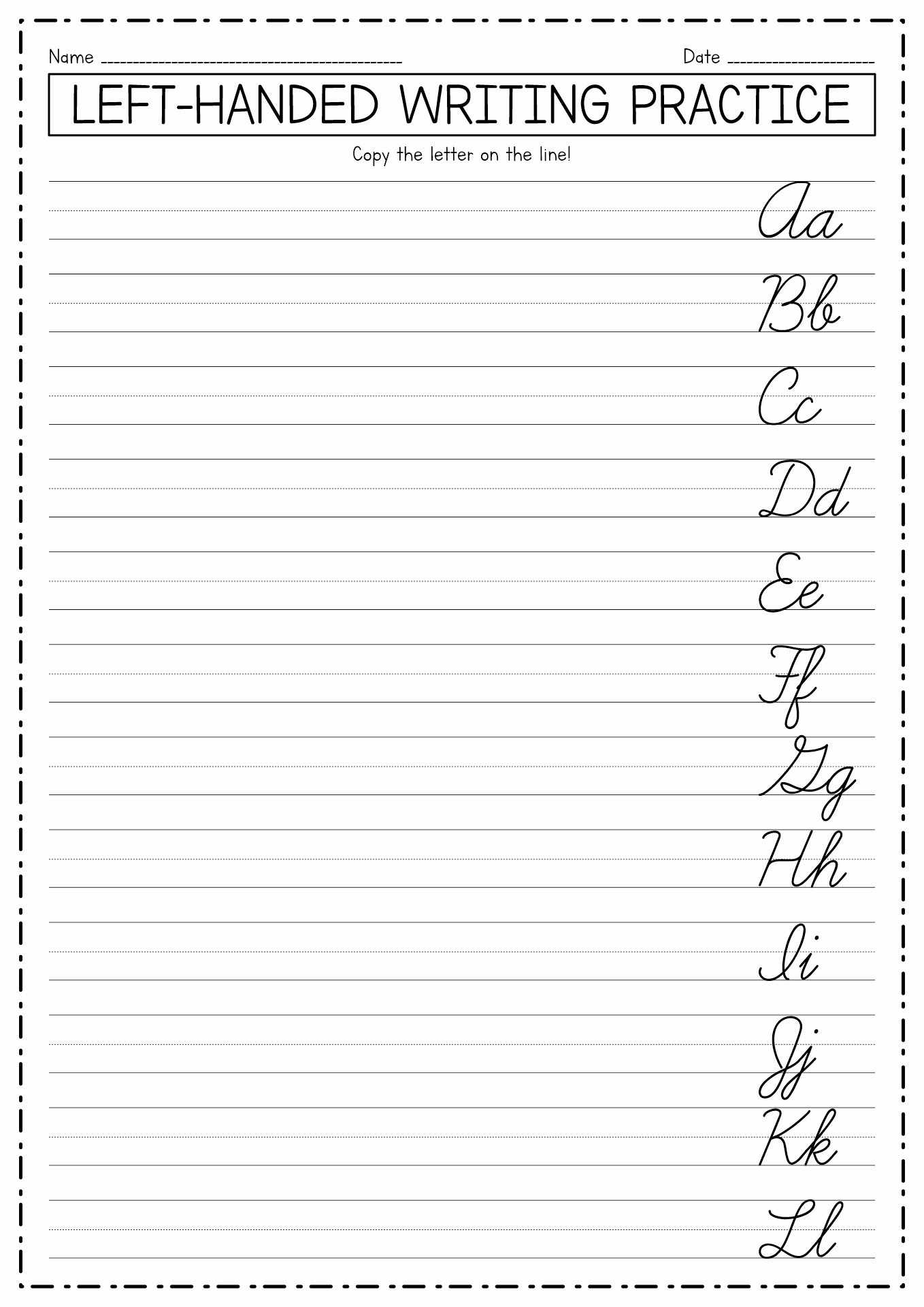 17 Palmer Cursive Worksheets Free PDF At Worksheeto