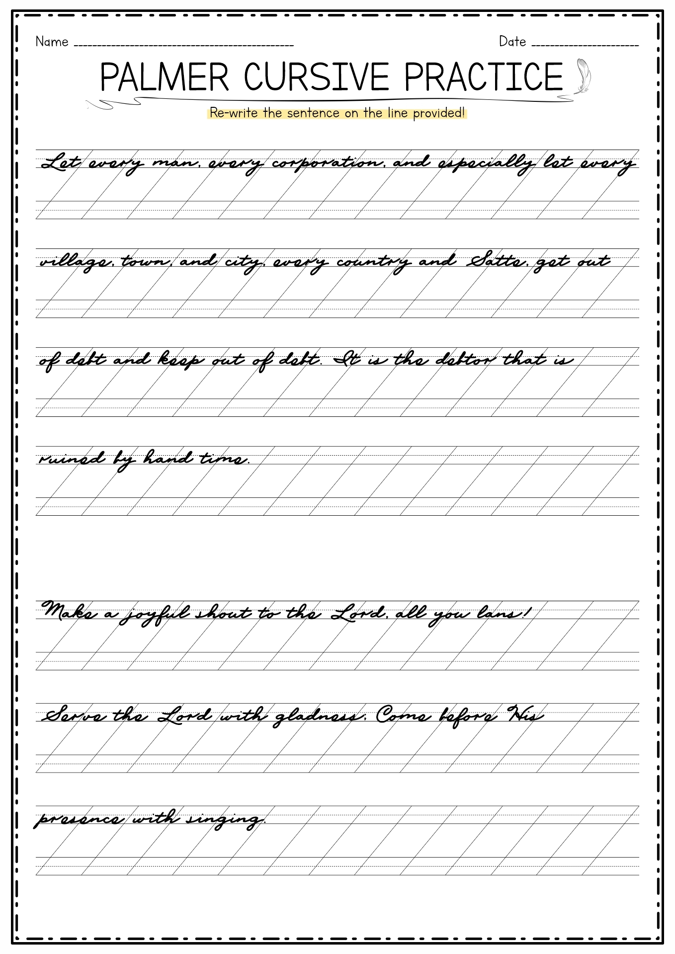 17 Palmer Cursive Worksheets Free PDF At Worksheeto