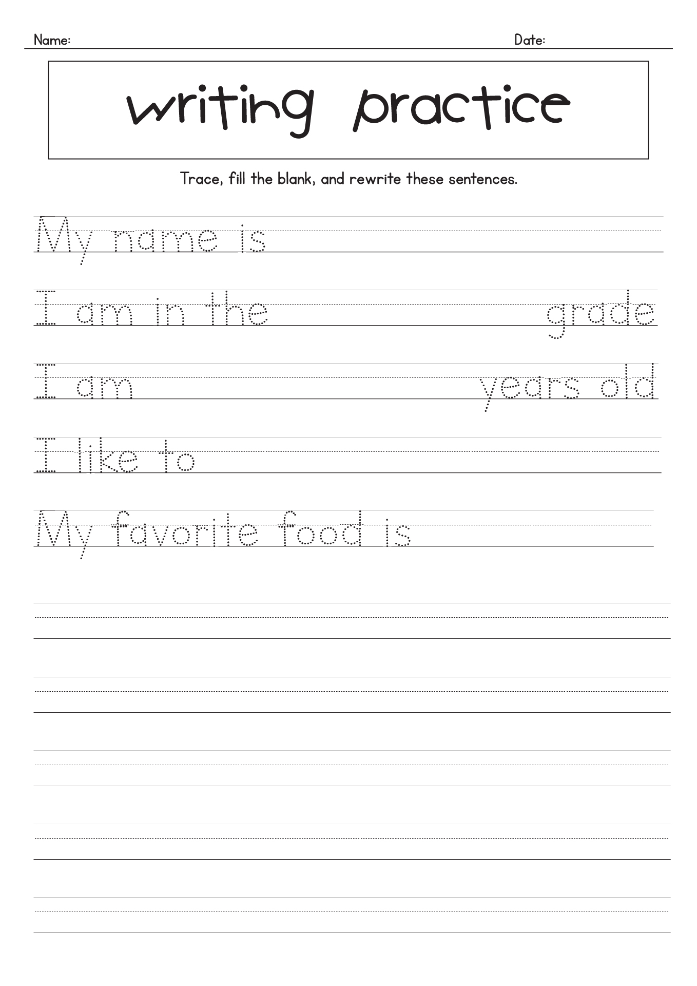19 Writing Worksheets For 1st Graders Free PDF At Worksheeto 19 Writing Worksheets For 1st Graders Free PDF At Worksheeto