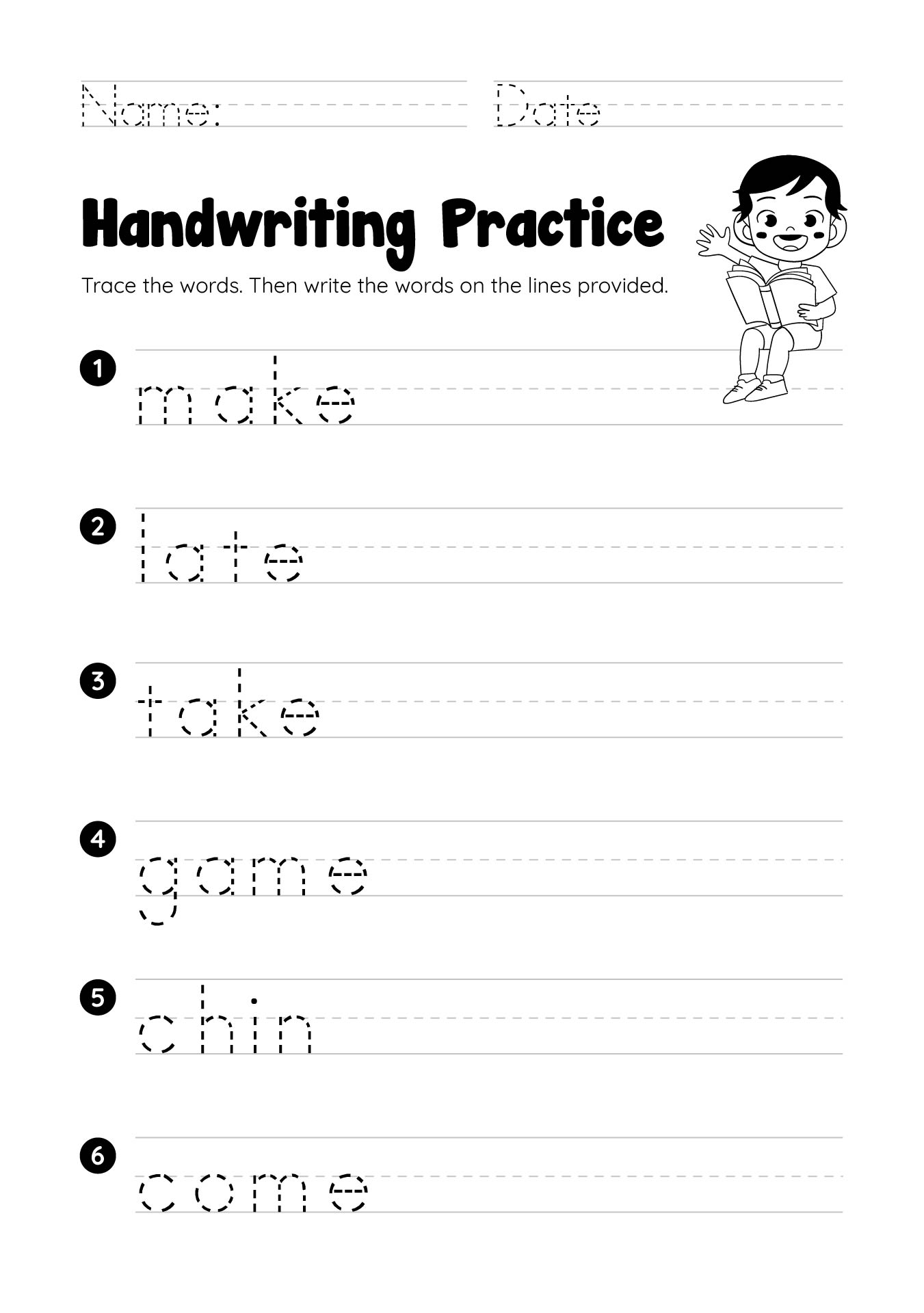 1st Grade Handwriting 10 Free PDF Printables Printablee