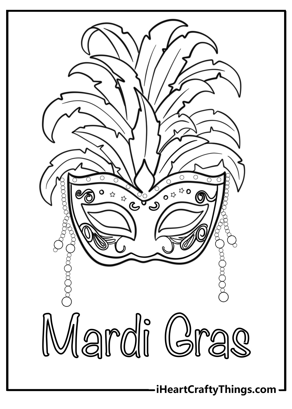 21 Mardi Gras Coloring Pages Printable Free PDFs For Kids 