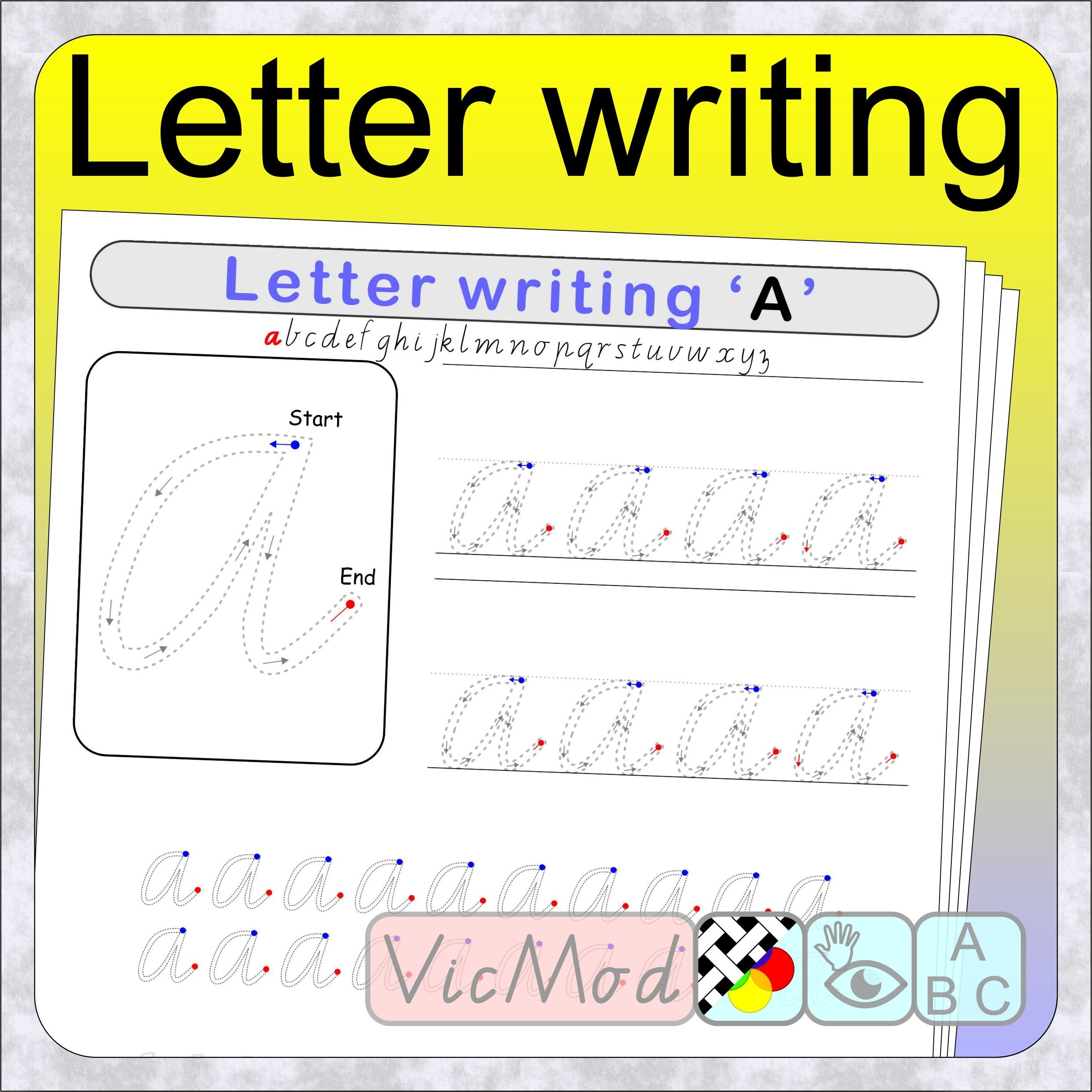 26 Fun Victoria Modern Cursive Letter Writing Worksheets