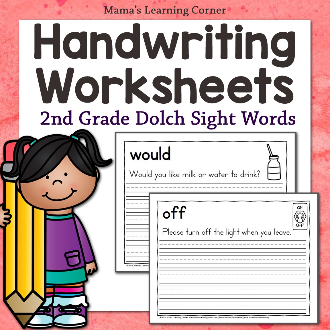 2nd grade handwriting worksheets