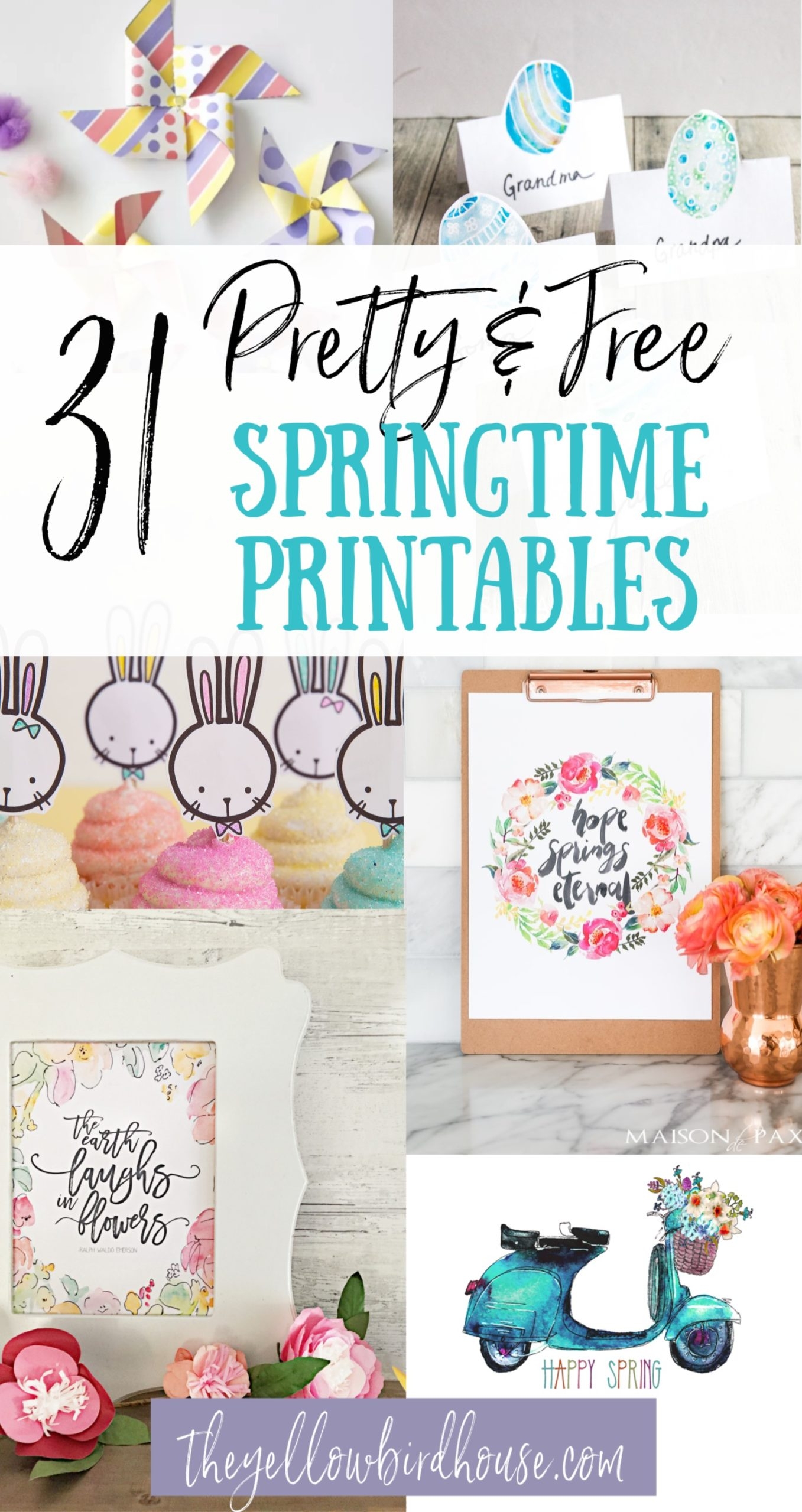 31 Pretty Free Springtime Printables The Yellow Birdhouse