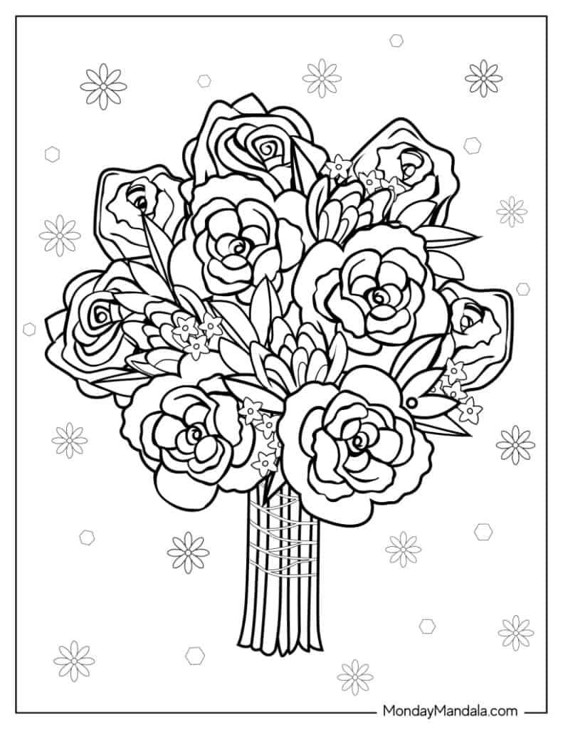 42 Rose Coloring Pages Free PDF Printables 