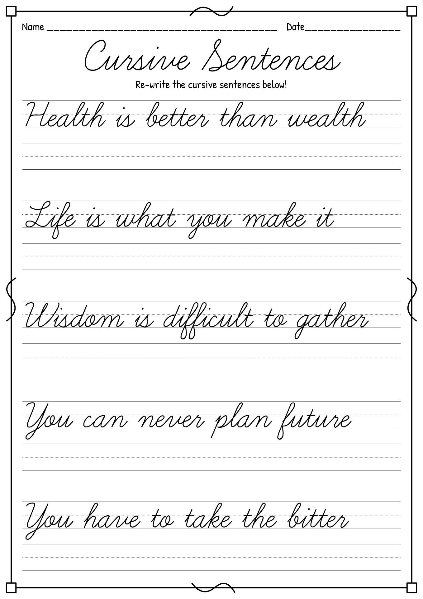 43 Cursive Writing Practice Sheets Ideas Cursive Writing Practice Sheets Writing Practice Sheets Cursive Writing