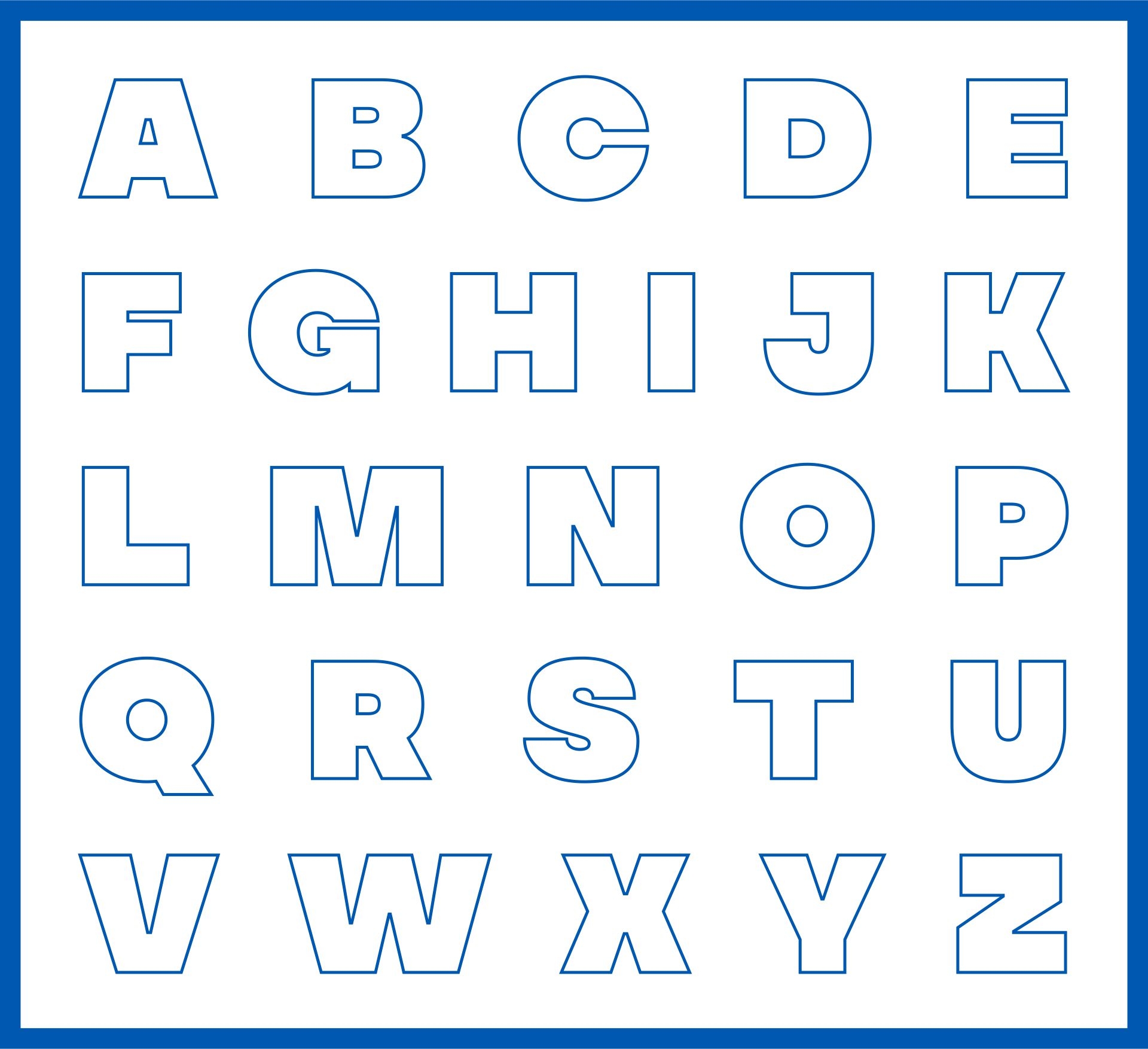 6 Inch Block Letters 10 Free PDF Printables Printablee