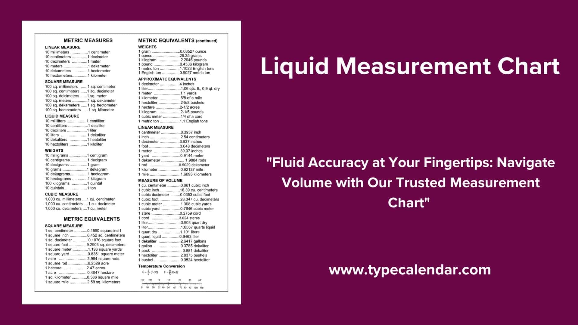 64 Free Printable Liquid Measurement Charts Conversion PDF