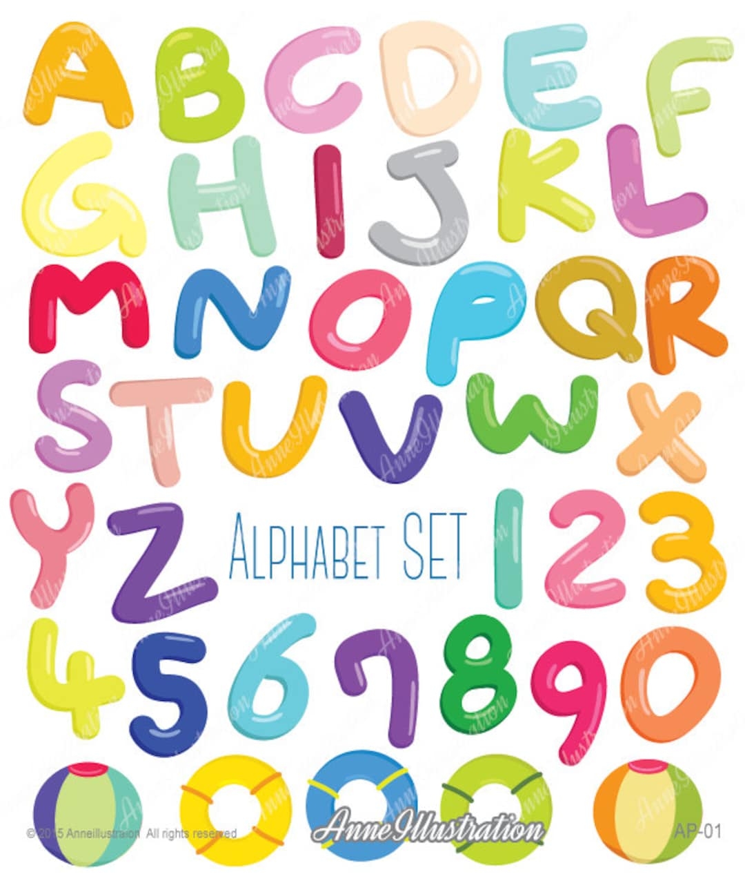 Alphabet Clipart Letters Clipart Bubble Alphabet Digital Clipart Vector Instant Download Illustration ap 01 Etsy