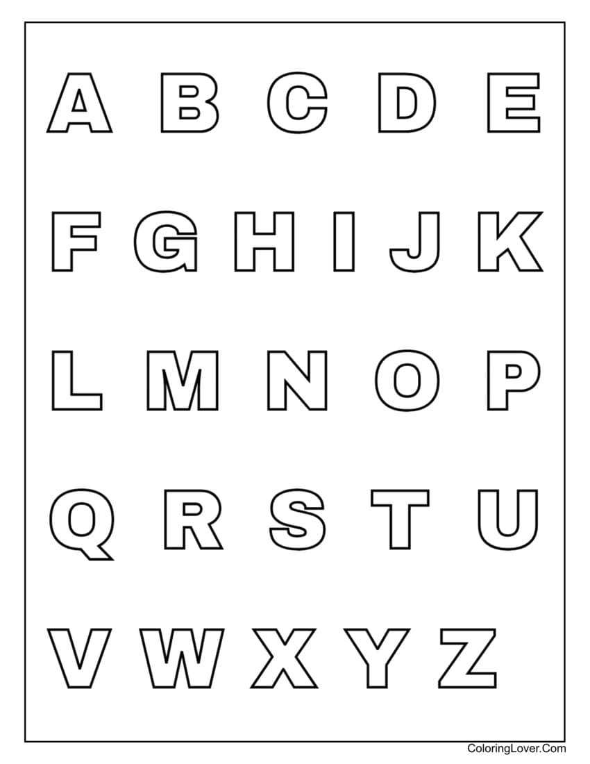 free printable letters pdf