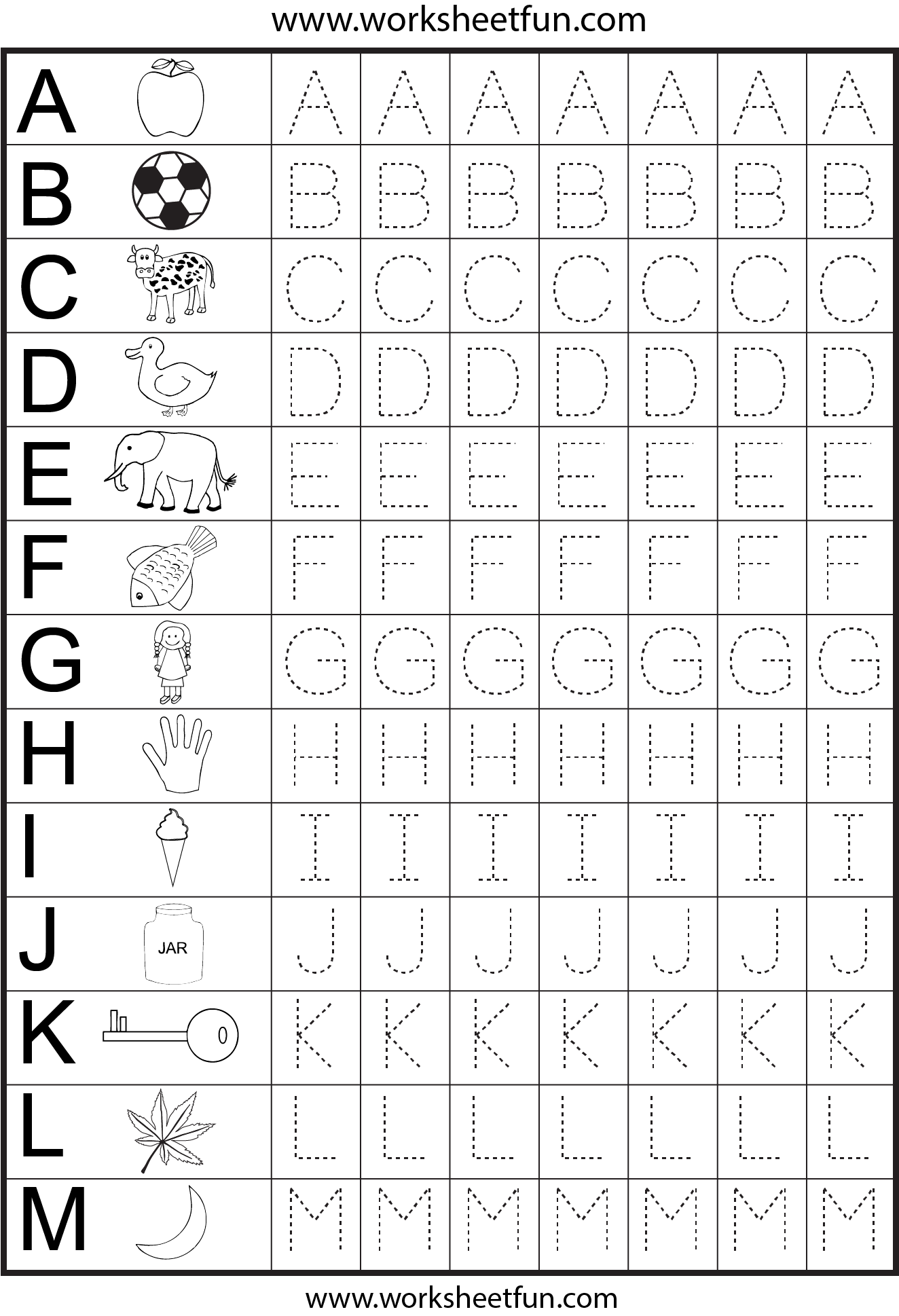 Alphabet Tracing Worksheets Free Handwriting Practice Pages Worksheets Library