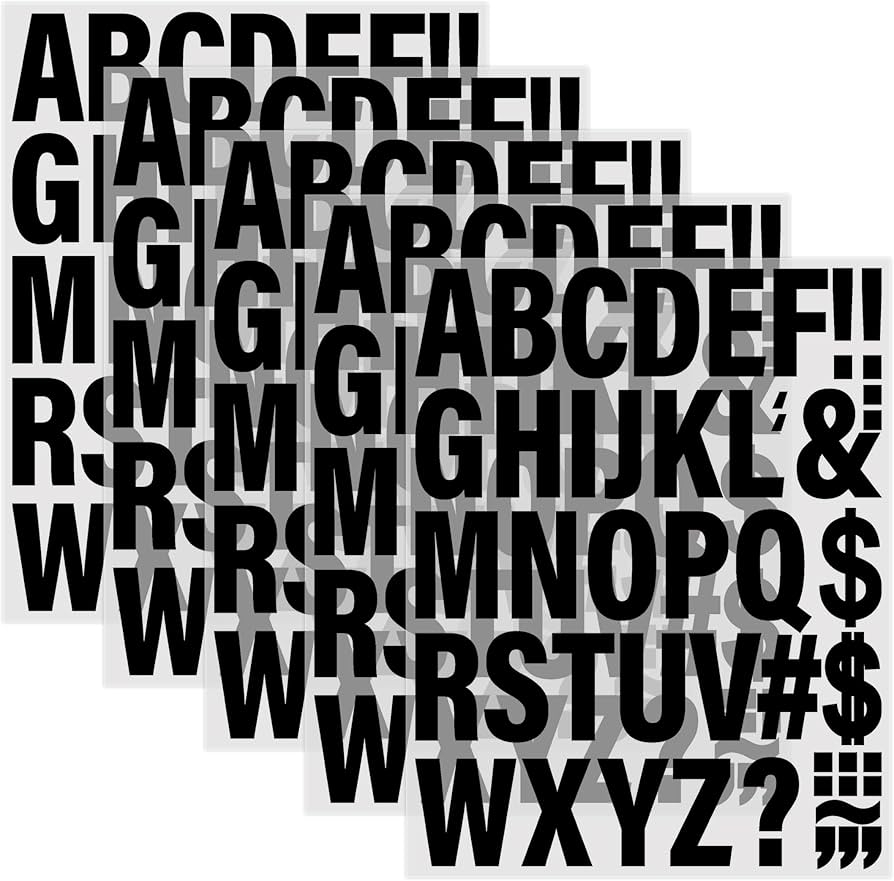 Amazon 5 Sheets 220 Pieces Iron On Letters For Clothing 2 Inch Heat Transfer Letter Decals Black Iron On Vinyl Alphabet Letters With A Z For Backpack Jerseys Fabric T Shirts Printing DIY Craft