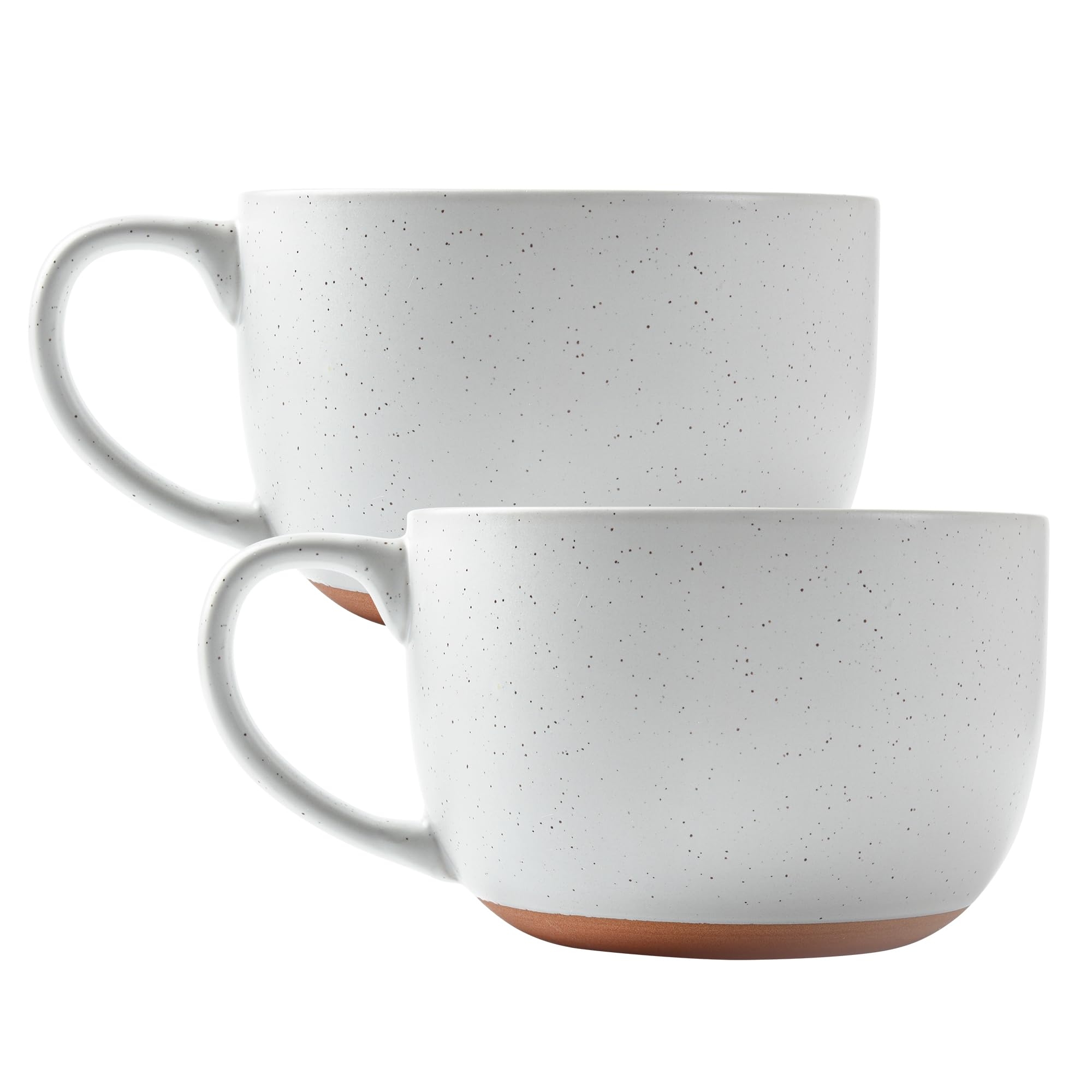 Amazon BYCNZB 38oz Ceramic Large Soup Mugs With Hanlde For Coffee Cereal Salad Noodles Tea Soup Bowls Cups Microwave Dishwasher Safe Set Of 2 White Home Kitchen