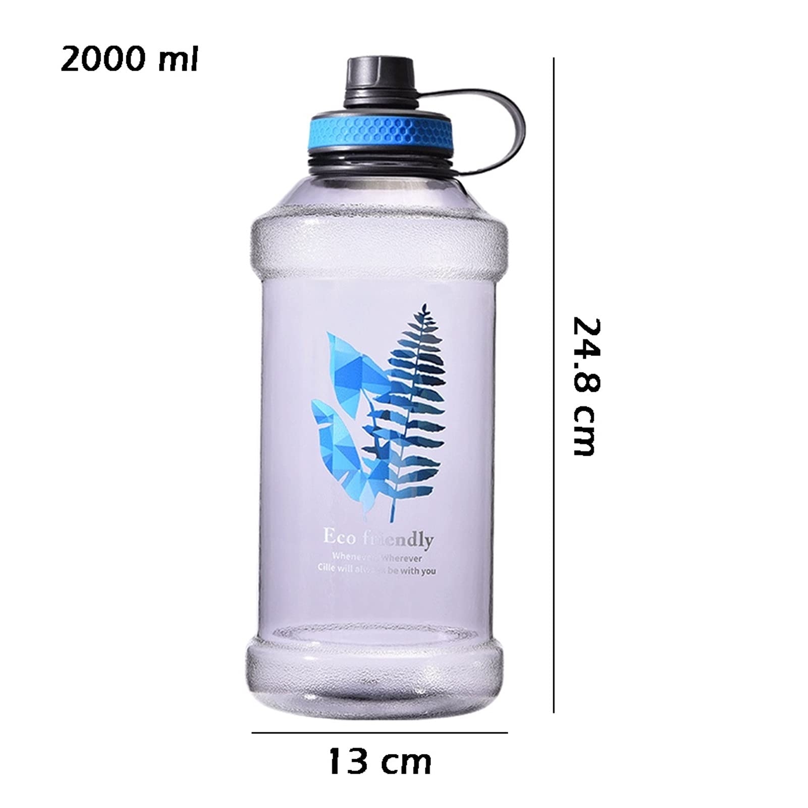 Amazon LANHUAJ Kettles 67 Oz Water Bottle Large Capacity Oversized Sports Jug For Camping Fitness Climbing Plastic Cups Portable Handle BPA Free Canteen A Sports Outdoors