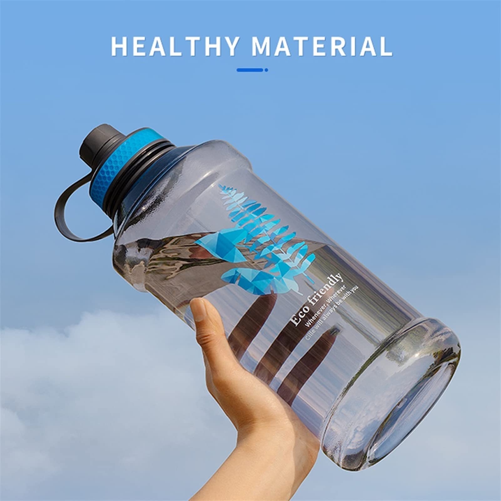 Amazon LANHUAJ Kettles 67 Oz Water Bottle Large Capacity Oversized Sports Jug For Camping Fitness Climbing Plastic Cups Portable Handle BPA Free Canteen A Sports Outdoors