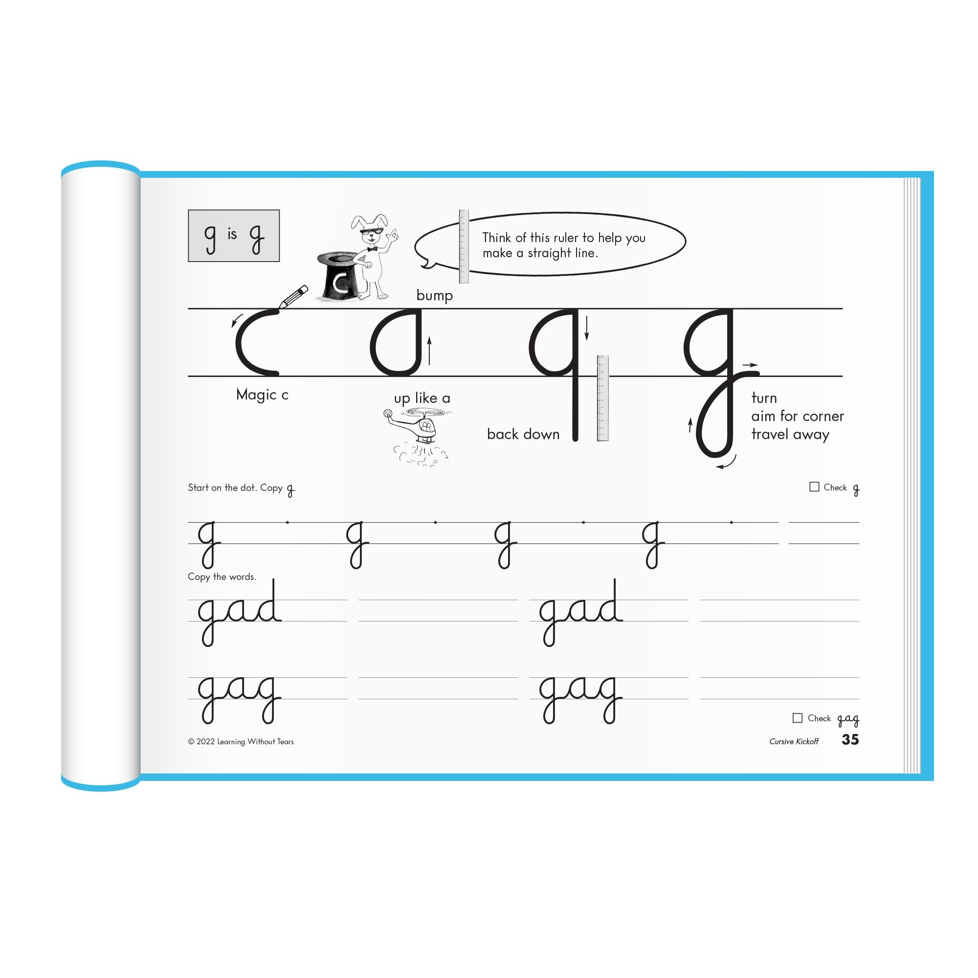 Amazon Learning Without Tears Cursive Kickoff Student Workbook Age 7 2nd Grade Handwriting Practice Writing Book School Home Language Arts Tutoring Sensory 9781952970795 Learning Without Tears Office Products