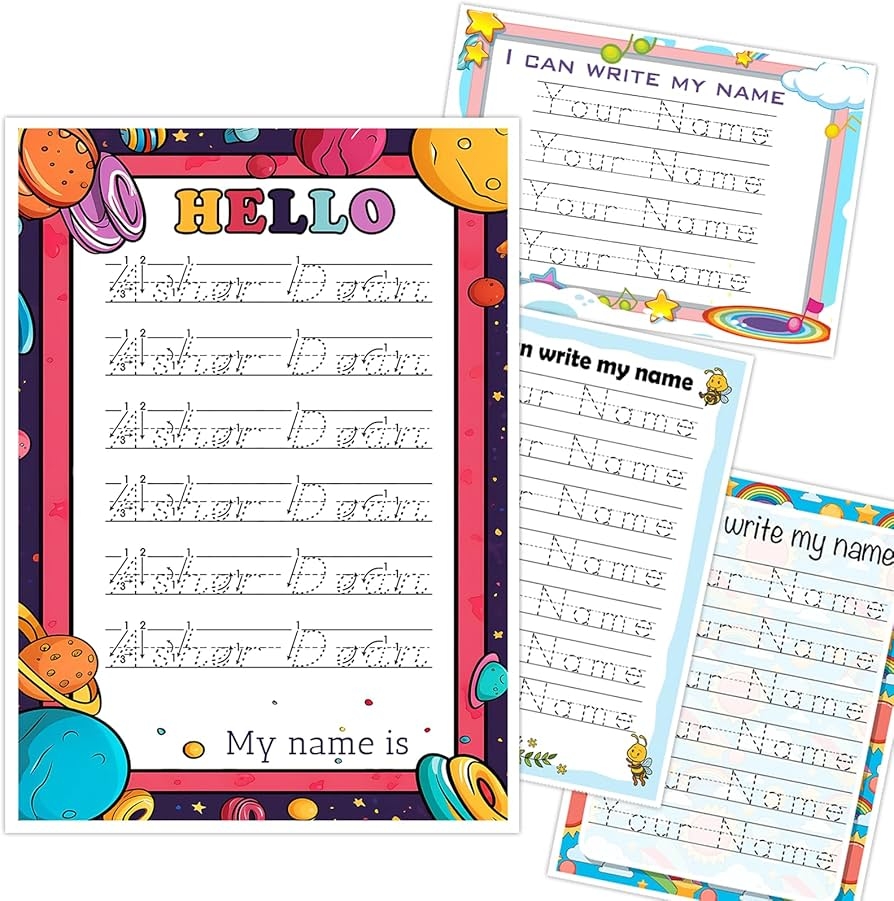 custom handwriting worksheets for kindergarten