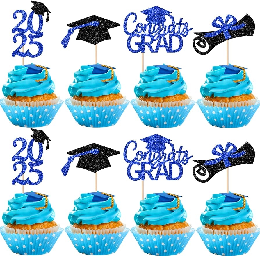 Congrats Grad Cupcake Toppers