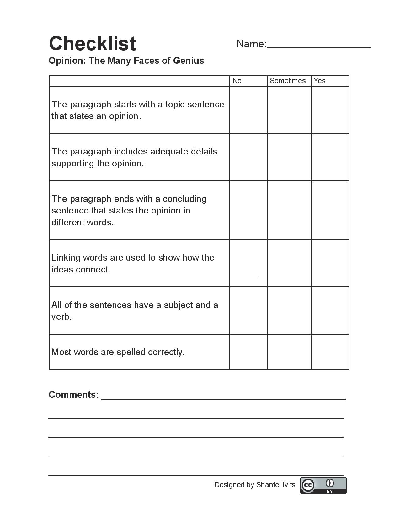 Appendix 2 Writing Assessment Checklists Adult Literacy Fundamental English Course Pack 5
