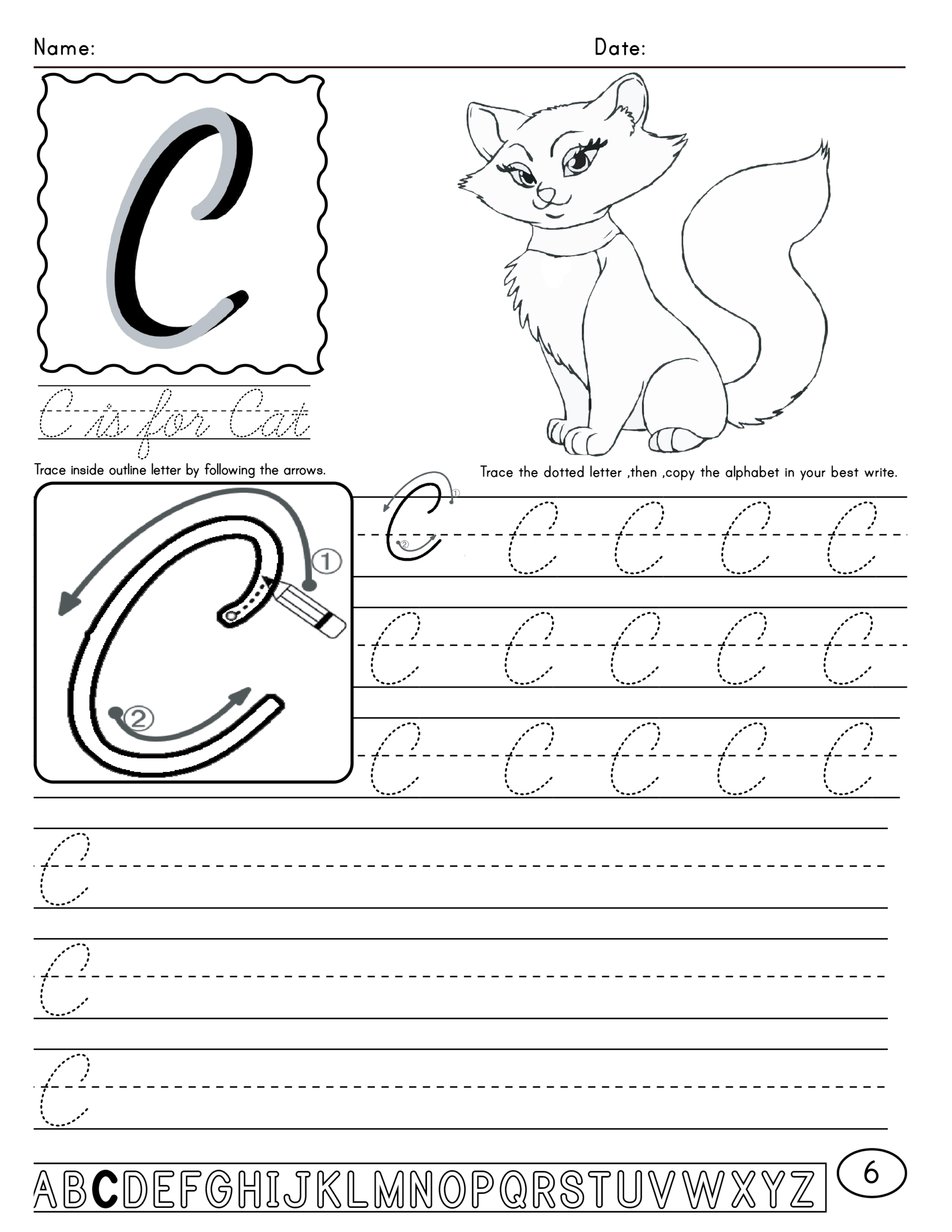Beginning Cursive Handwriting Worksheets Alphabet Numbers Sight Words And Sentences Made By Teachers