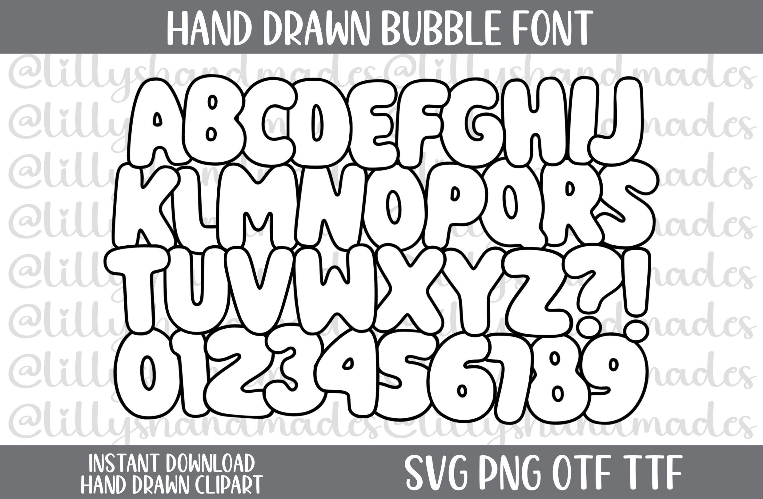 Bubble Birthday Block Letters Bubble Writing Norway