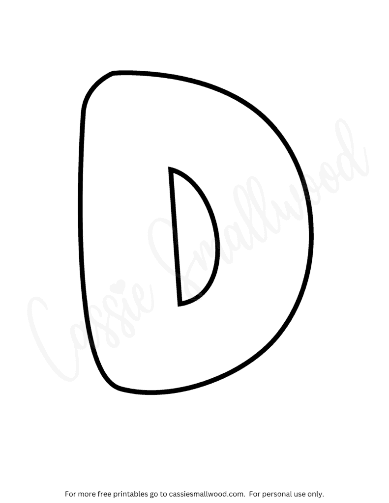 Bubble Letters Coloring Pages FREE Printable Cassie Smallwood