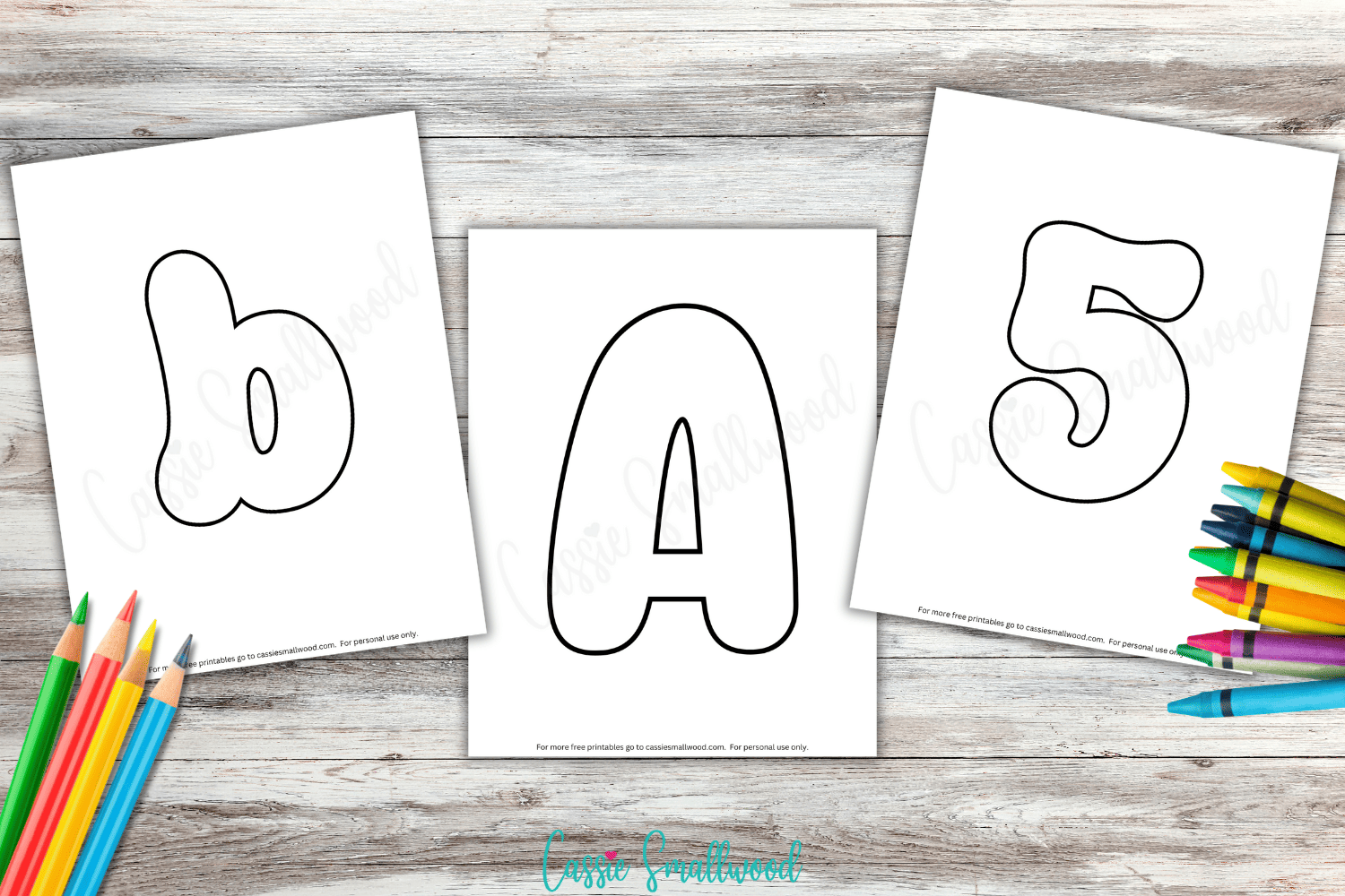 Bubble Letters Coloring Pages FREE Printable Cassie Smallwood