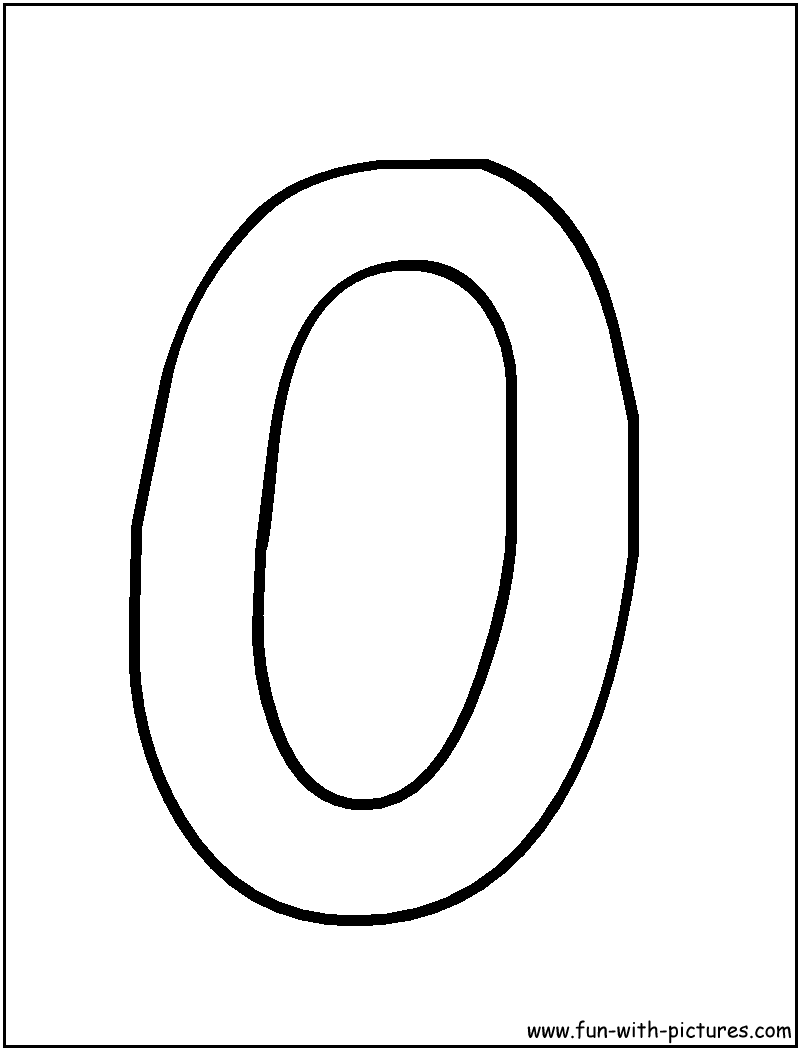 Bubble Letters O Coloring Page
