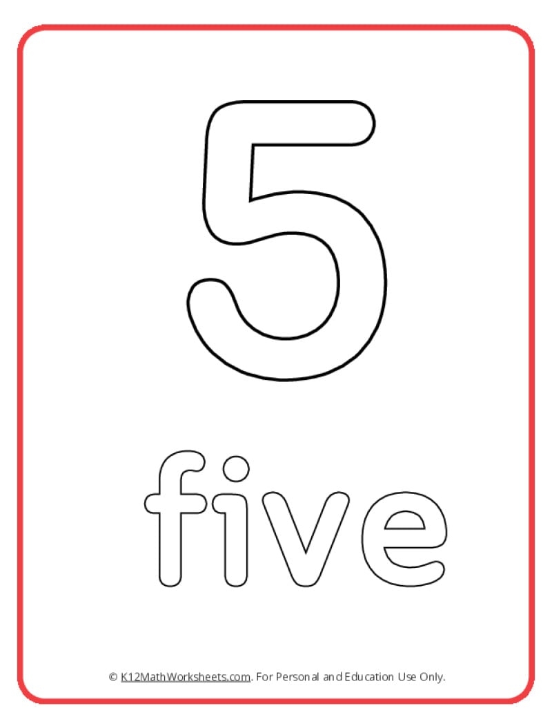 Bubble Numbers K12 Math Worksheets