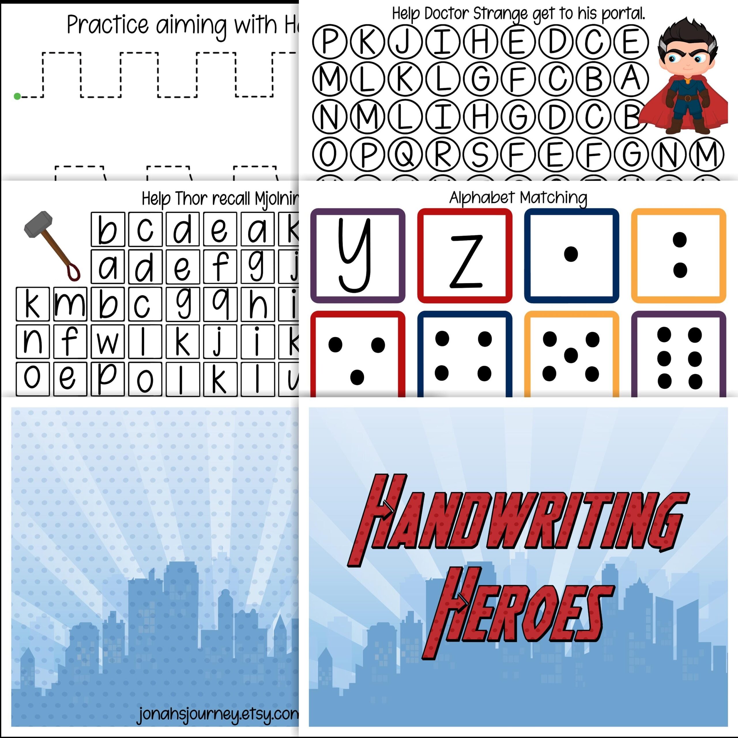 handwriting heroes worksheets