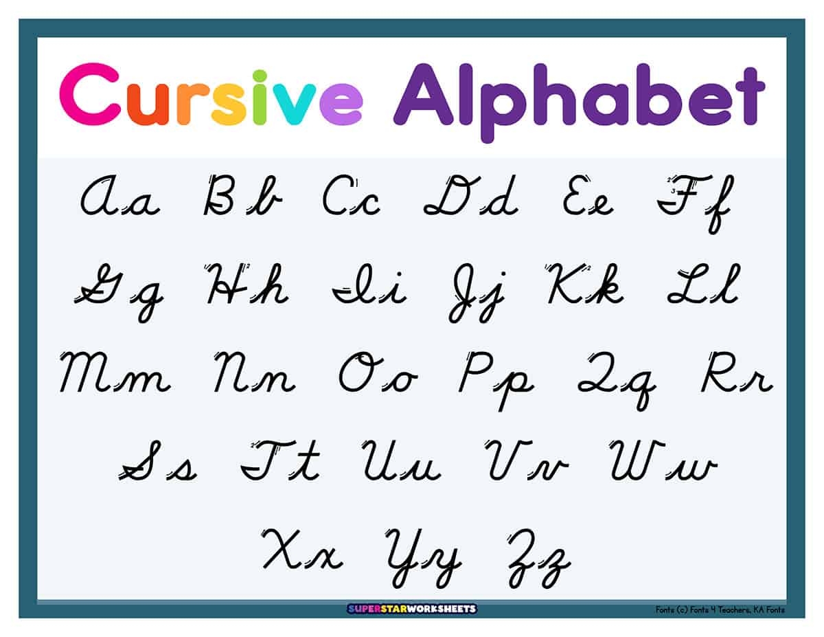 Cursive Alphabet Worksheets Library Worksheets Library