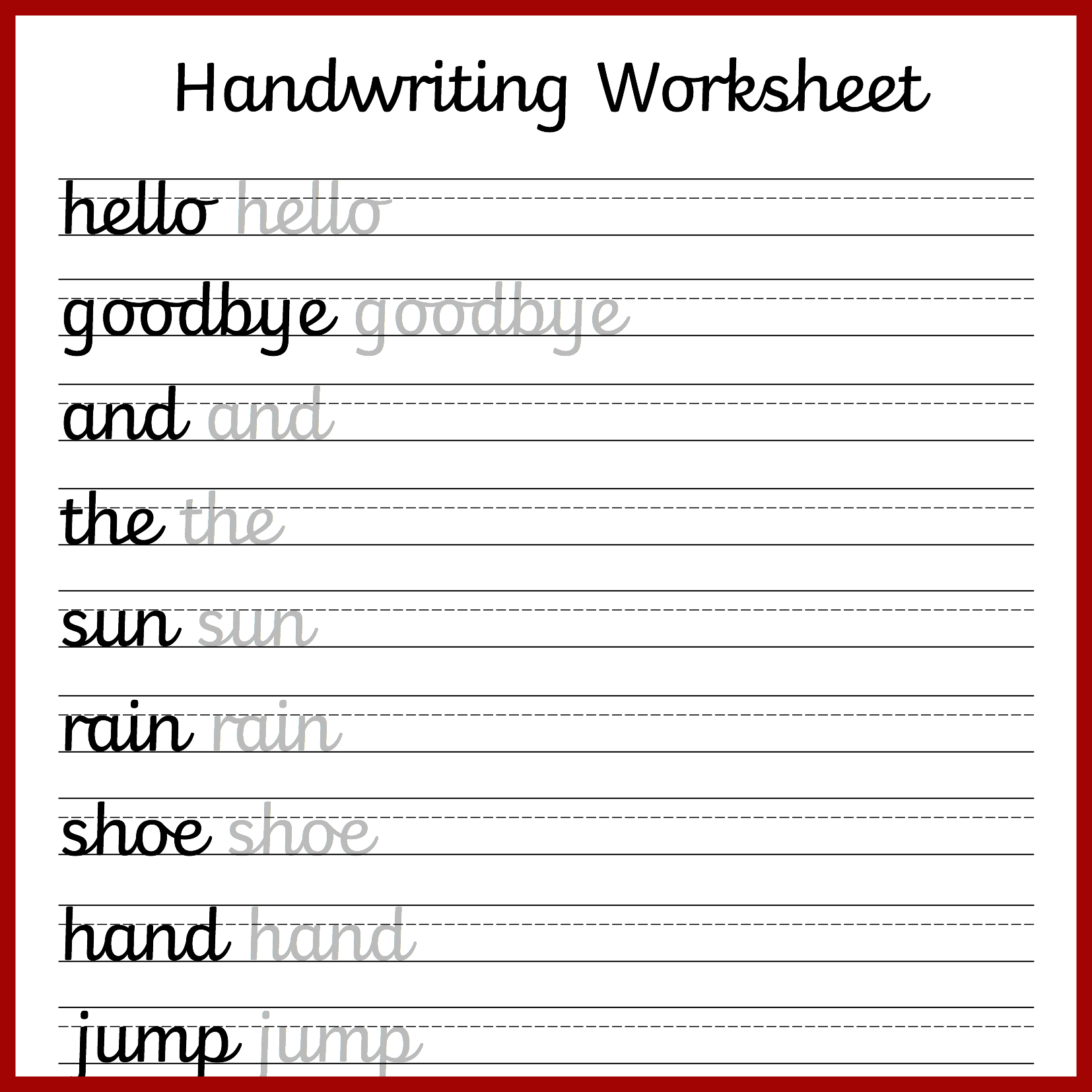 free 3rd grade handwriting worksheets free 3rd grade handwriting worksheets