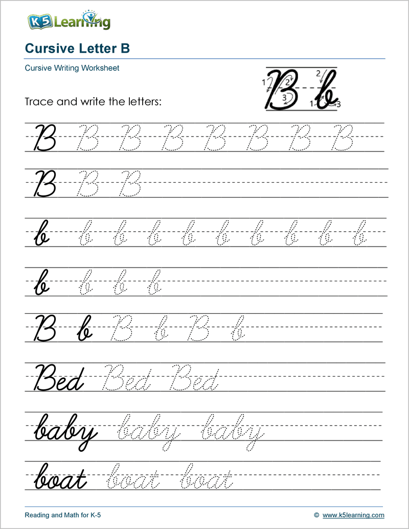 Cursive Writing Workbook K5 Bookstore