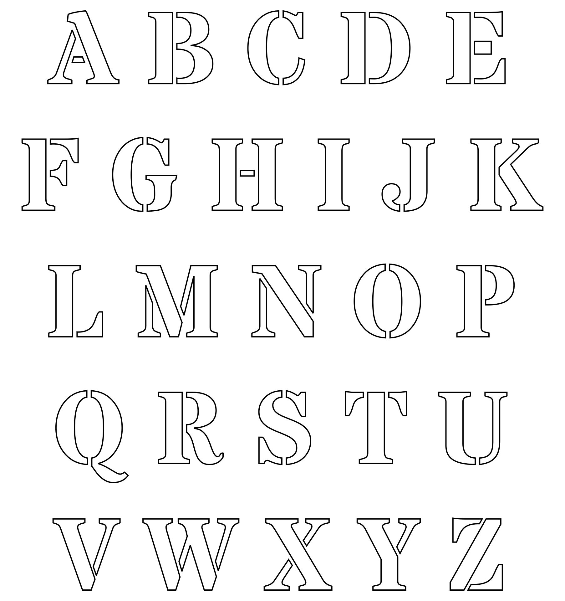 cut out letters printable