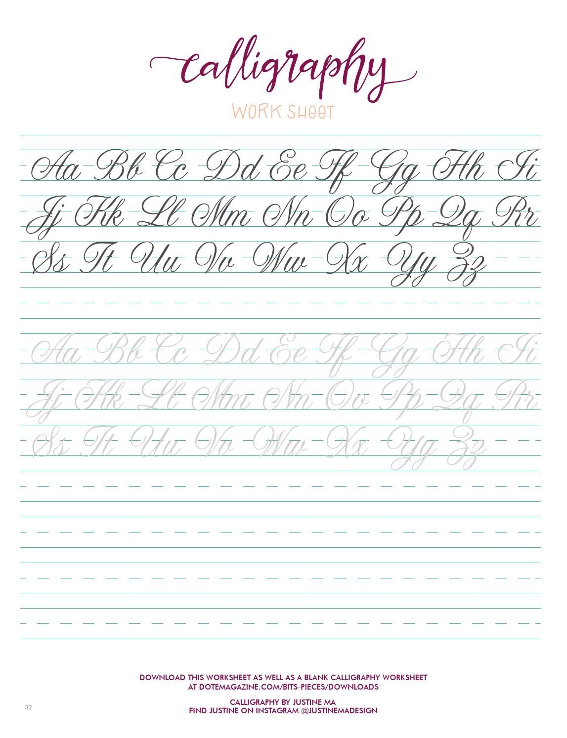 calligraphy handwriting worksheets calligraphy handwriting worksheets