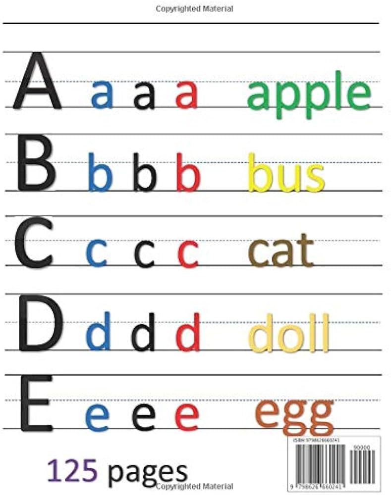 English Practice Handwriting For Kids English Practice Handwriting For Kids Handwriting Practice Paper Notebook For Kids 8 5x11 Size Perfect For With Large Print Write Alphabet And Words Of Rain Lover 9798626660241 