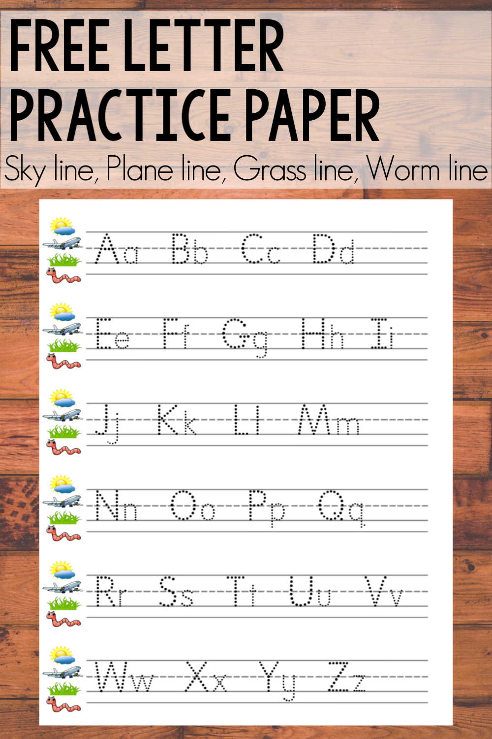 Free Alphabet Printable Sky Line Plane Line Grass Line Worm Line Shaping Up To Be A Mom Free Alphabet Printable Sky Line Plane Line Grass Line Worm Line Shaping Up To Be A Mom