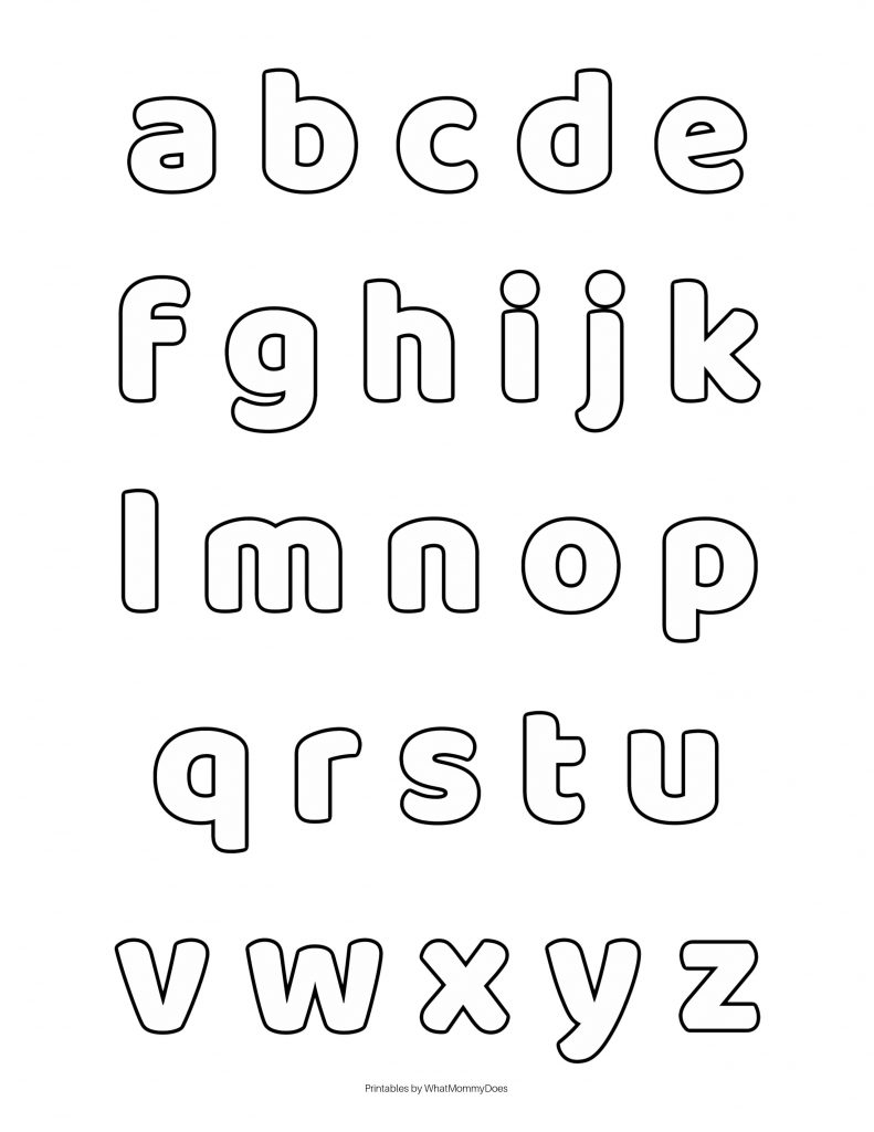 block alphabet letters to trace