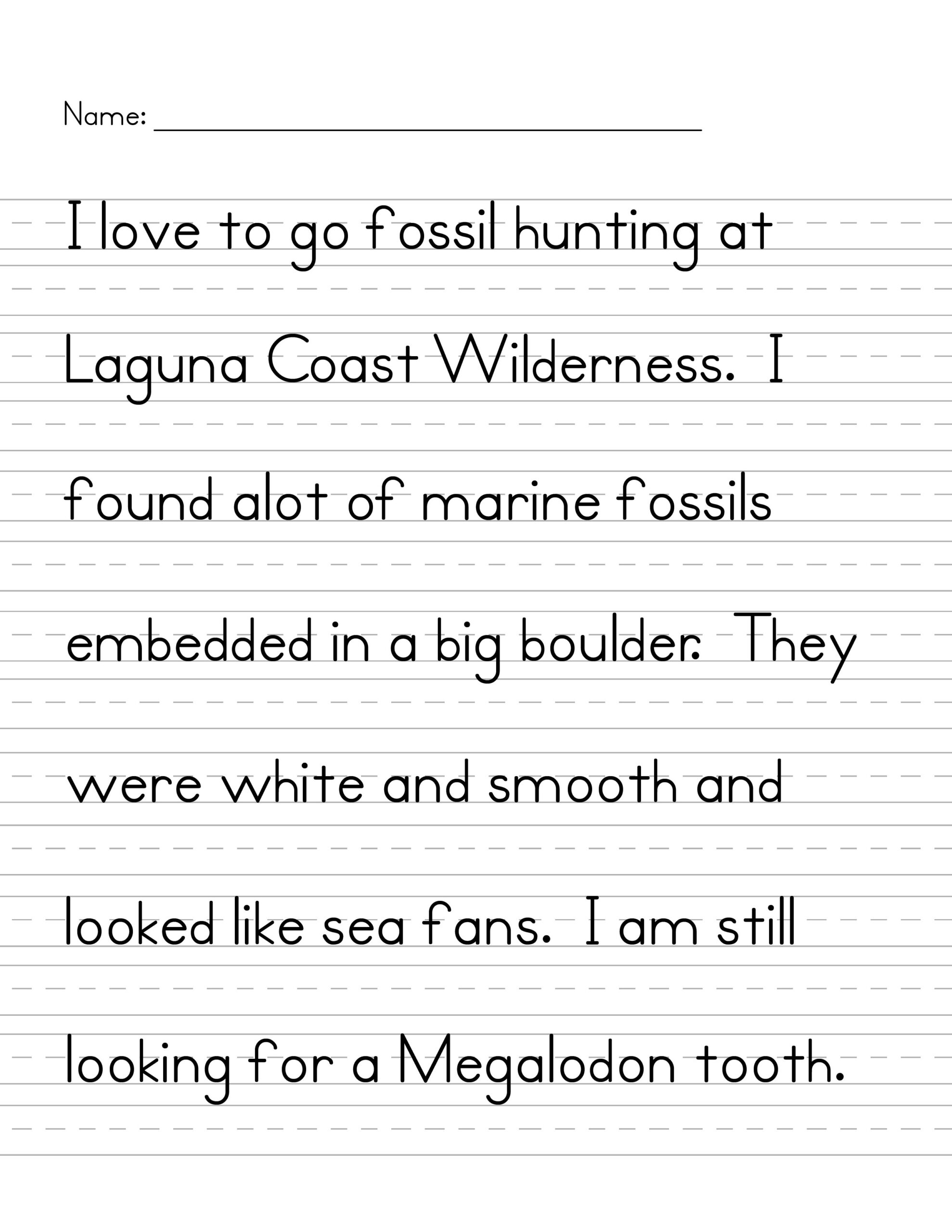 Free Custom Printable Handwriting Worksheet Templates Worksheets Library