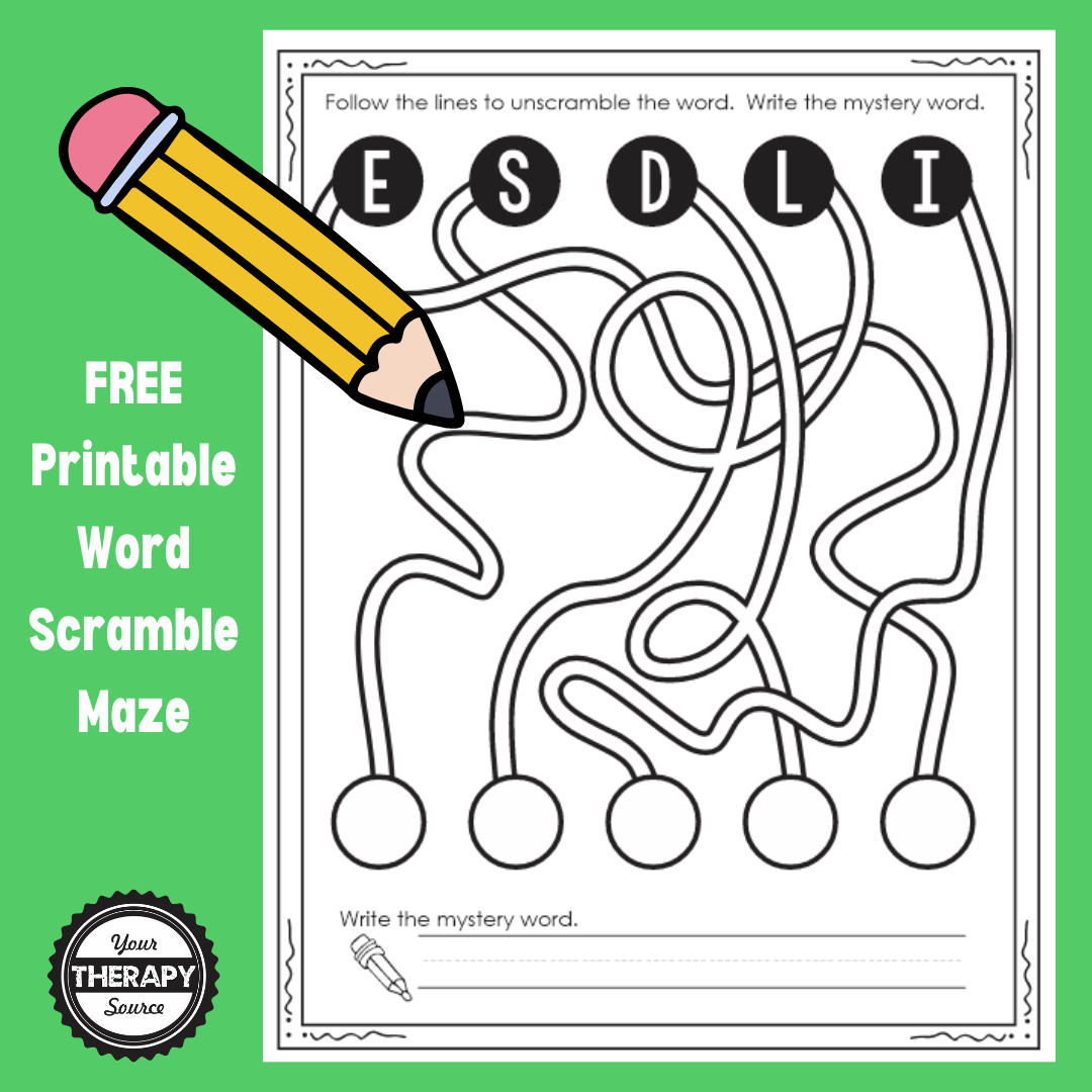 Free Handwriting Worksheets Your Therapy Source