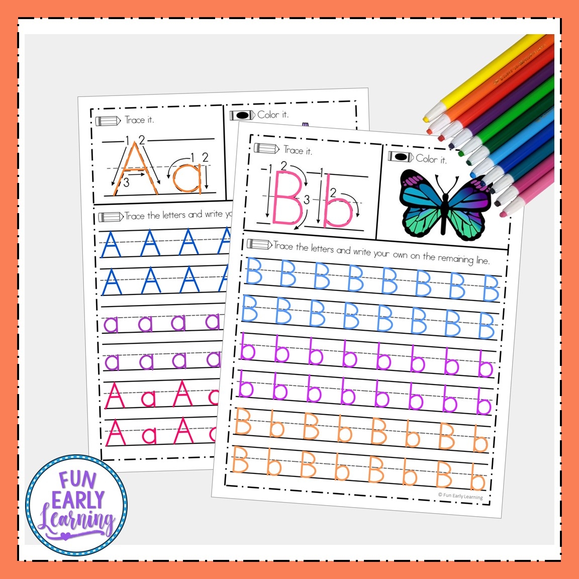 handwriting practice worksheets alphabet