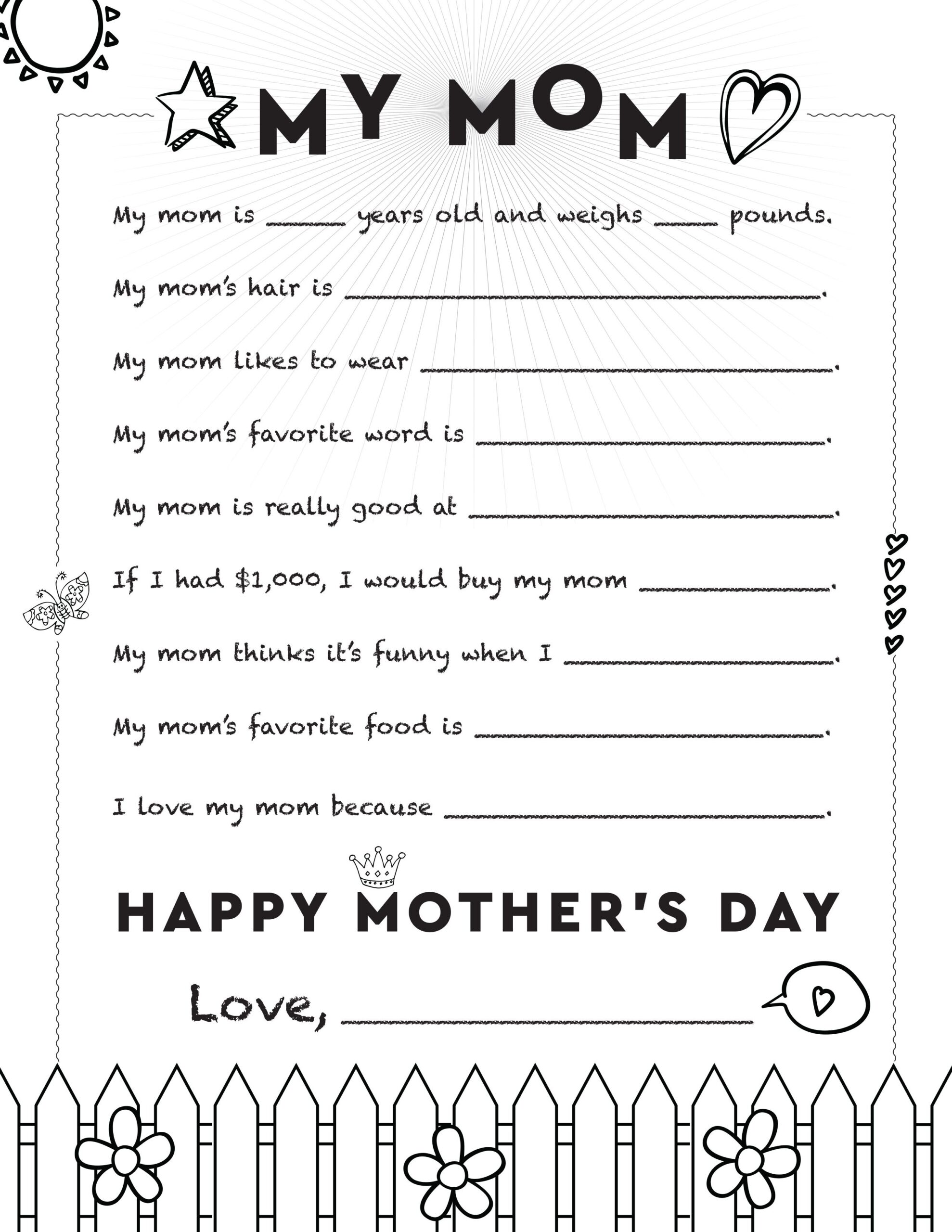 Free Mother S Day Printable Templates Download Free Mother S Day Printable Templates Png Images Free Worksheets On Clipart Library