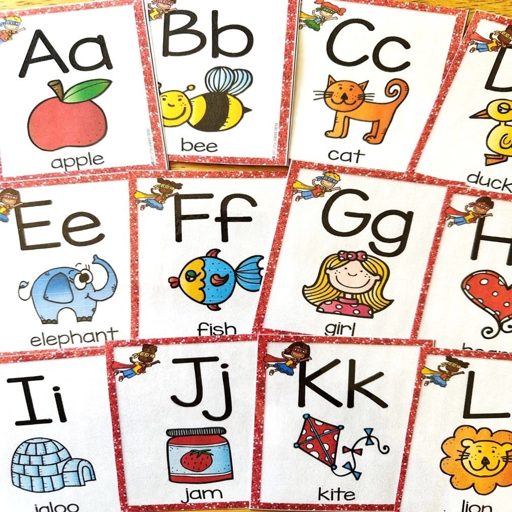 Free Printable A To Z Alphabet Flash Cards Little Learning Corner Free Printable A To Z Alphabet Flash Cards Little Learning Corner
