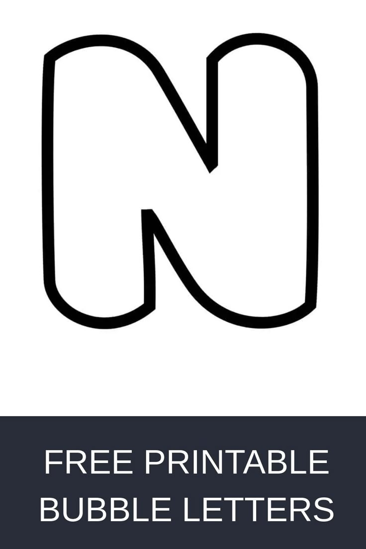 Free Printable Bubble Letters Bubble Alphabet A Z