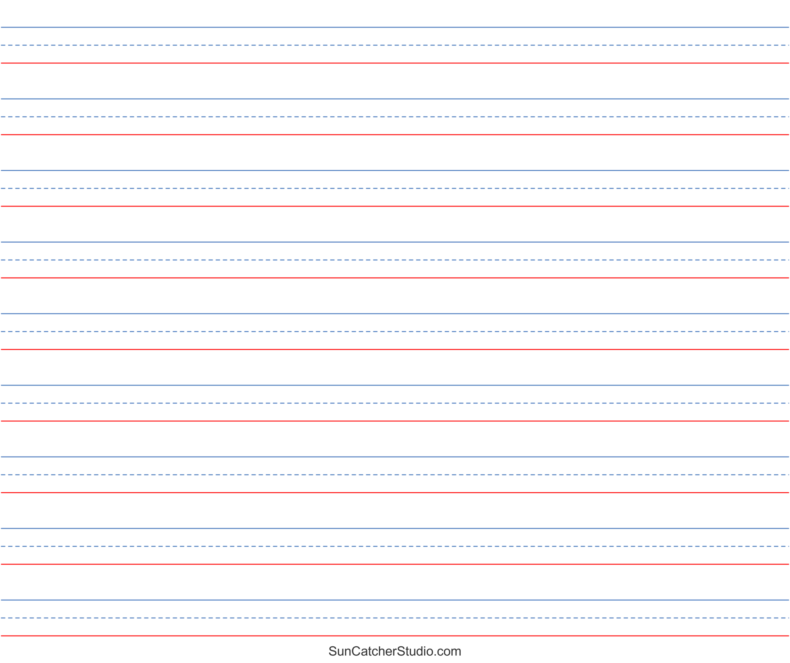 Free Printable Lined Paper Handwriting Notebook Templates Free Printables Lettering SVG Files Tools Apps