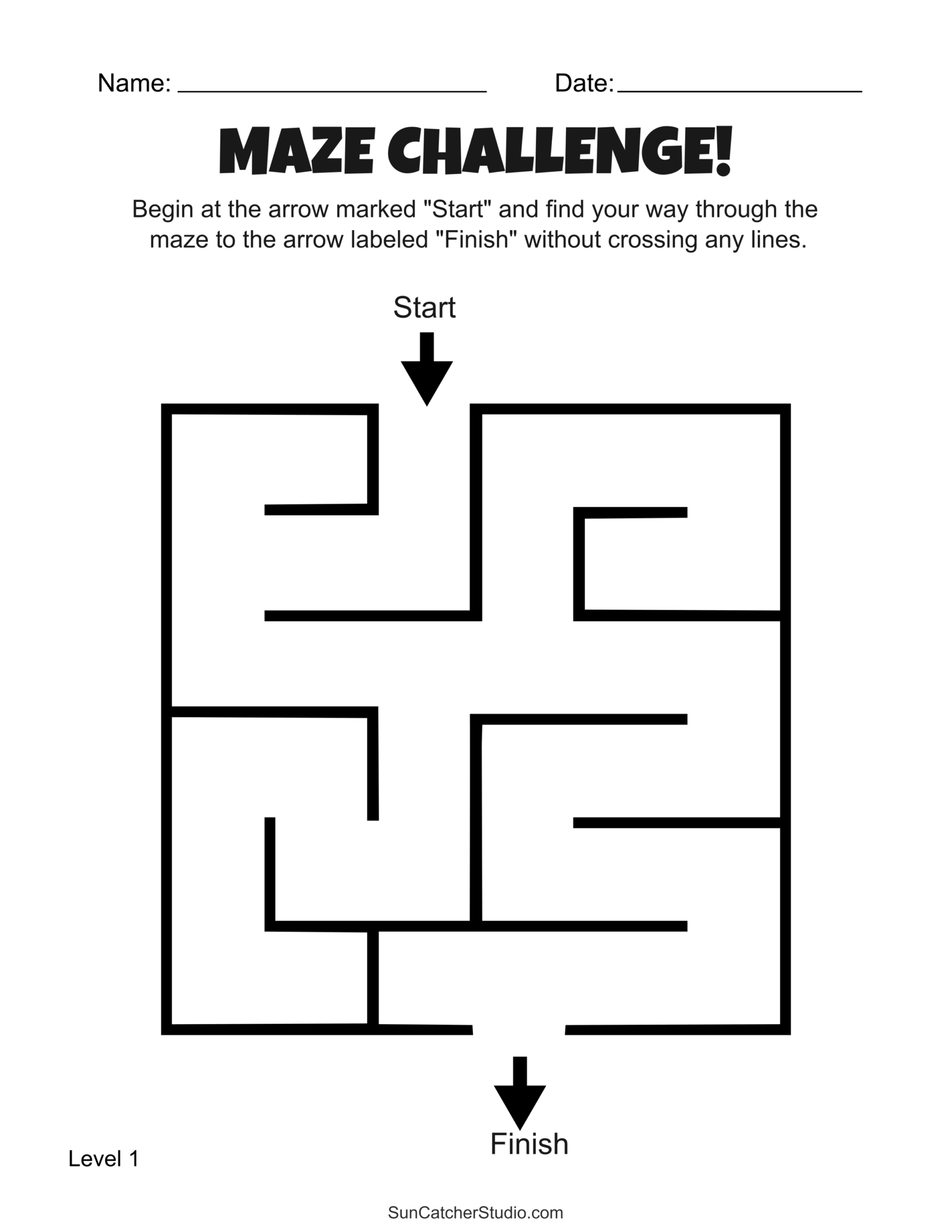 Free Printable Maze Activities And Puzzle Worksheets For Kids Free Printables Lettering SVG Files Tools Apps