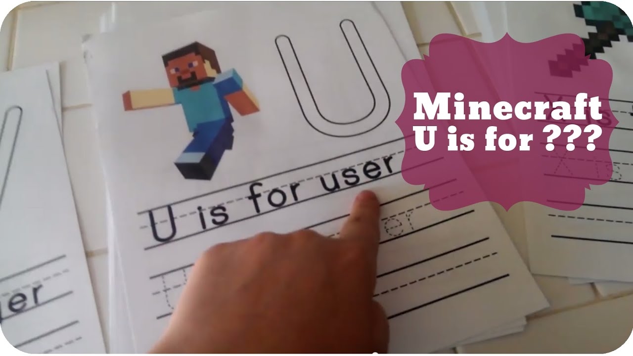 FREE Printable Minecraft Handwriting Practice Worksheets Pepper Scraps FREE Printable Minecraft Handwriting Practice Worksheets Pepper Scraps