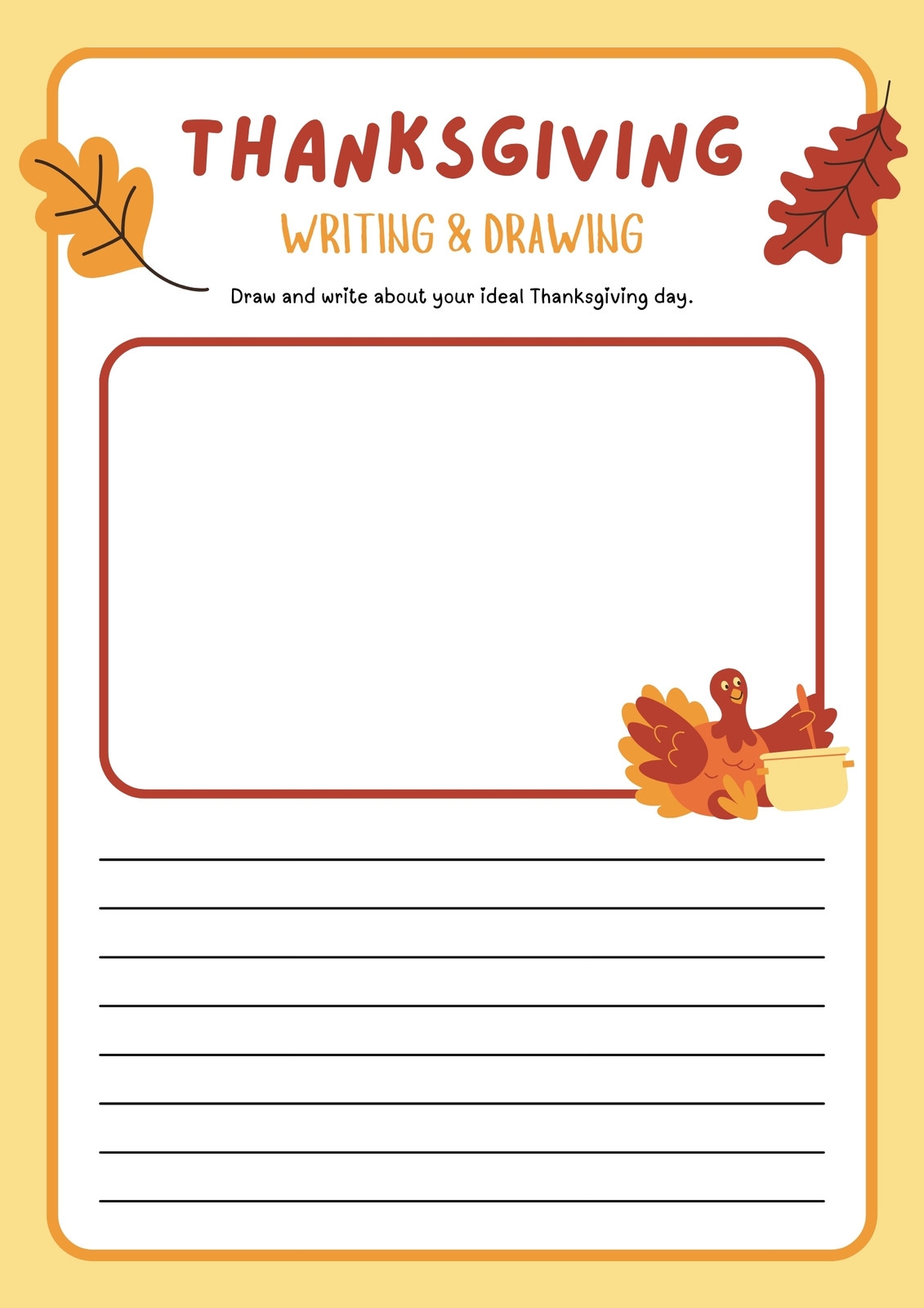 Free Printable Thanksgiving Worksheet Templates Canva